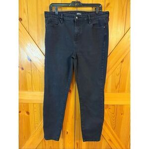 Buffalo David Bitton Mollie High Rise Skinny Stretch Jeans Black size 12 (7752)